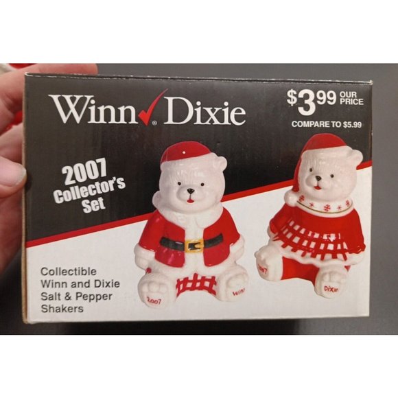 Winn Dixie 2007 Collector's Set Winn Dixie Christmas Salt &  Pepper Shakers - Picture 3 of 3
